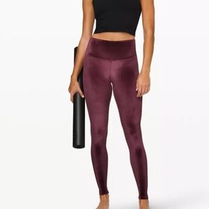 LULULEMON Wunder Lounge VELVET High Rise Legging sz 10